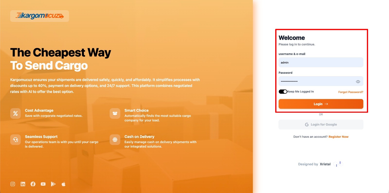 Login Ekranı